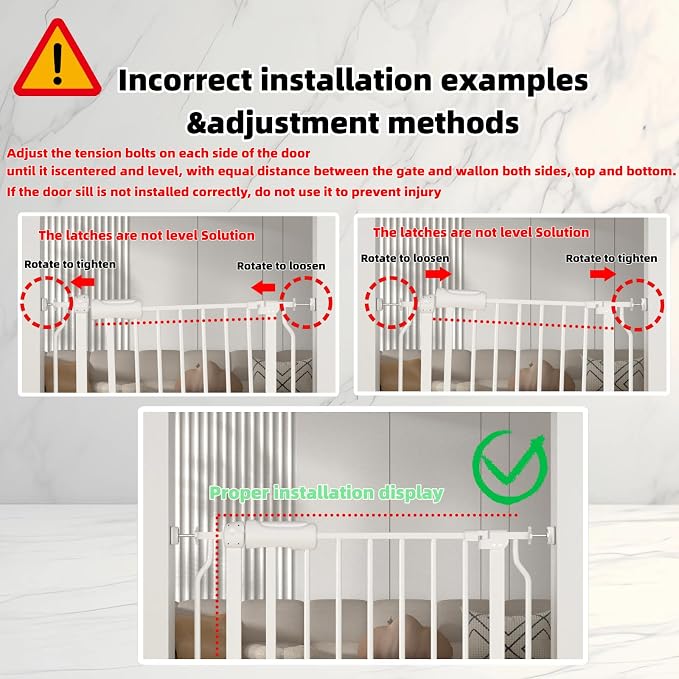 TSAYAWA 62.2"-71.65" Extra Wide Auto Closing Baby Safety Gate - Image 9