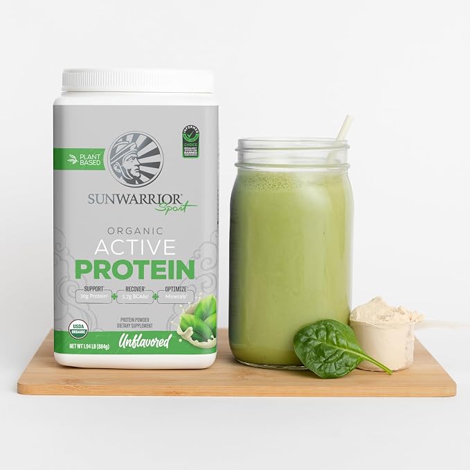 Sunwarrior Organic Plant Based Protein Powder | Vegan Organic Protein Powder - Image 8