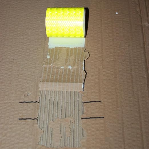 Industrial Reflective Tape Fluorescent Yellow Outdoor Waterproof 3 inch - Image 9