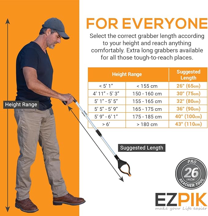 EZPIK® Grip Aid Tool Grabber Reacher + Magnets - Image 6