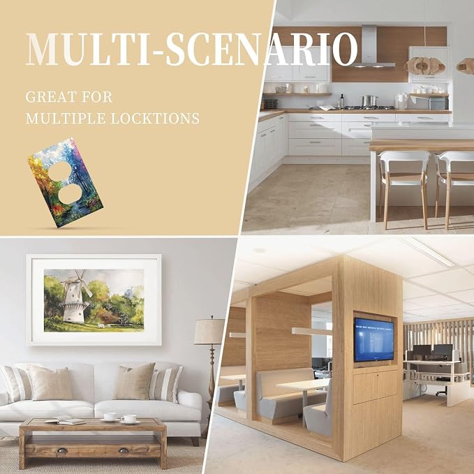 Colorful Forest Snow Mountain River Oil Painting Style Outlet Covers 1 Gang - Image 8