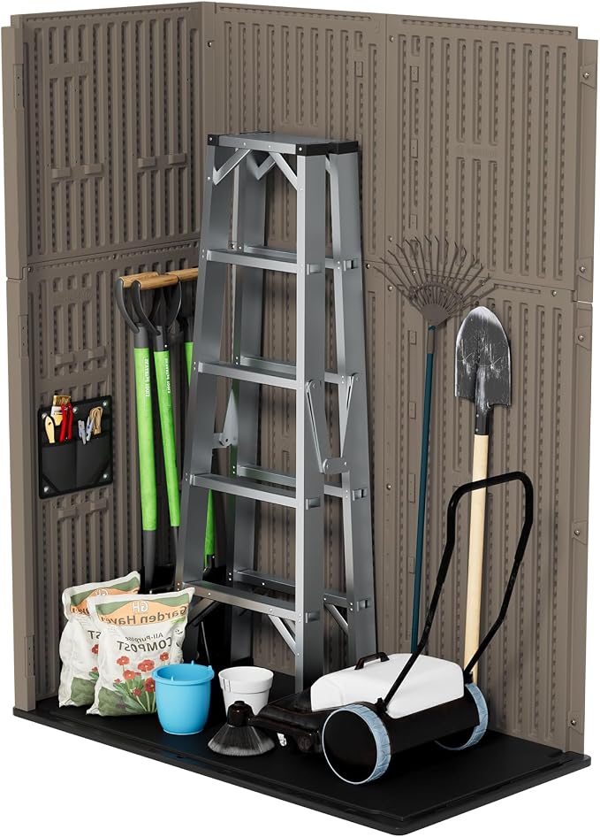 HOMSPARK 47 Cu.Ft Outdoor Storage Shed Weather Resistant - Image 7