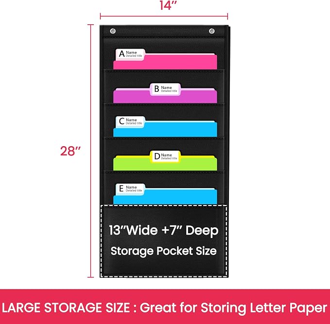 Godery Heavy Duty Storage Pocket Chart - Image 6
