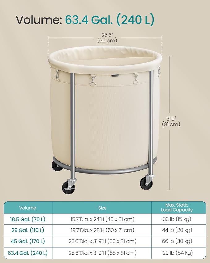 SONGMICS 63.5-Gallon Laundry Basket - Image 7