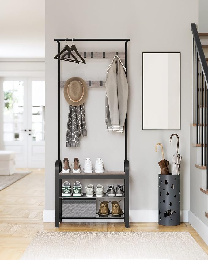 VASAGLE Coat Rack, Hall Tree - Image 9