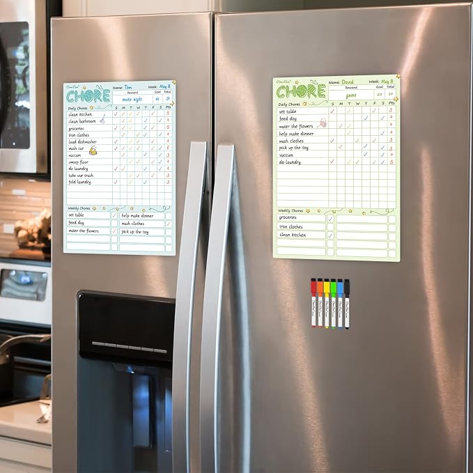 Magnetic Dry Erase Chore Chart - Field & Grace