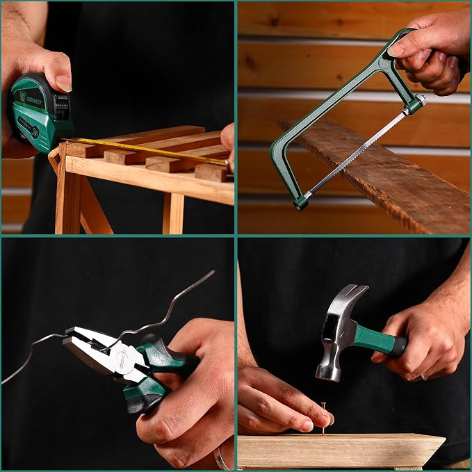 Tool Set: Tool Kit with 12V Cordless Drill, Hand Toolbox with storage case - Image 6