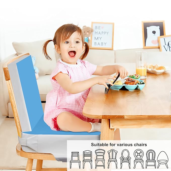 Kalawen Upgraded 2Pcs PU Washable Straps Safety Buckle Toddler Booster Seat - Image 8