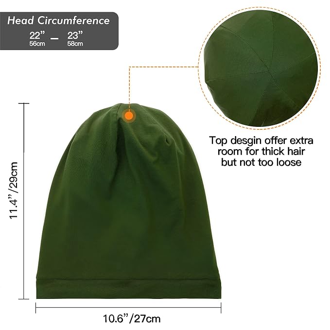 Silk Satin Lined Bonnet Sleep Cap - Image 6