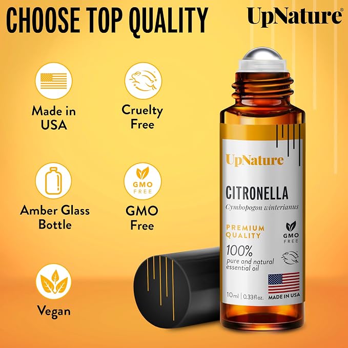 UpNature Citronella Oil Roll On – 100% Natural Citronella Essential Oil - Image 6