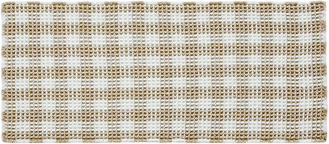 Waffle Runner Rug Bathroom, Long Boho Bathroom Rugs Non Slip Washable Absorbent - Image 9