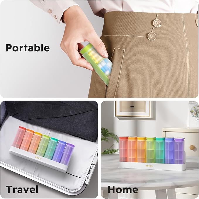 Weekly Pill Organizer 3X a Day, Detachable Pill Box 7 Day, Large 3 Times Daily - Image 7