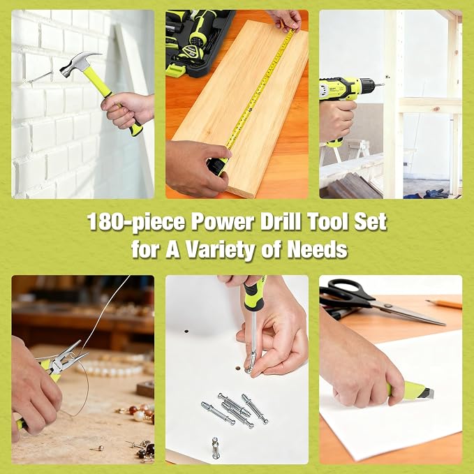 KITLUCK Power Drill Set, Portable Tool box Kit - Image 7