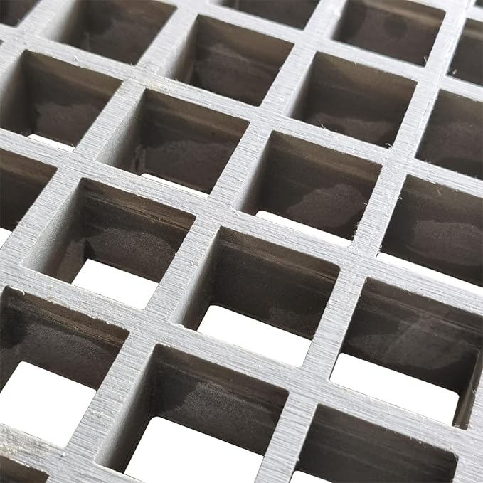 3.3ft*1.6ft Fiberglass Grating 1.5'' Thickness Gray Car Wash Grille Rectangle - Image 9