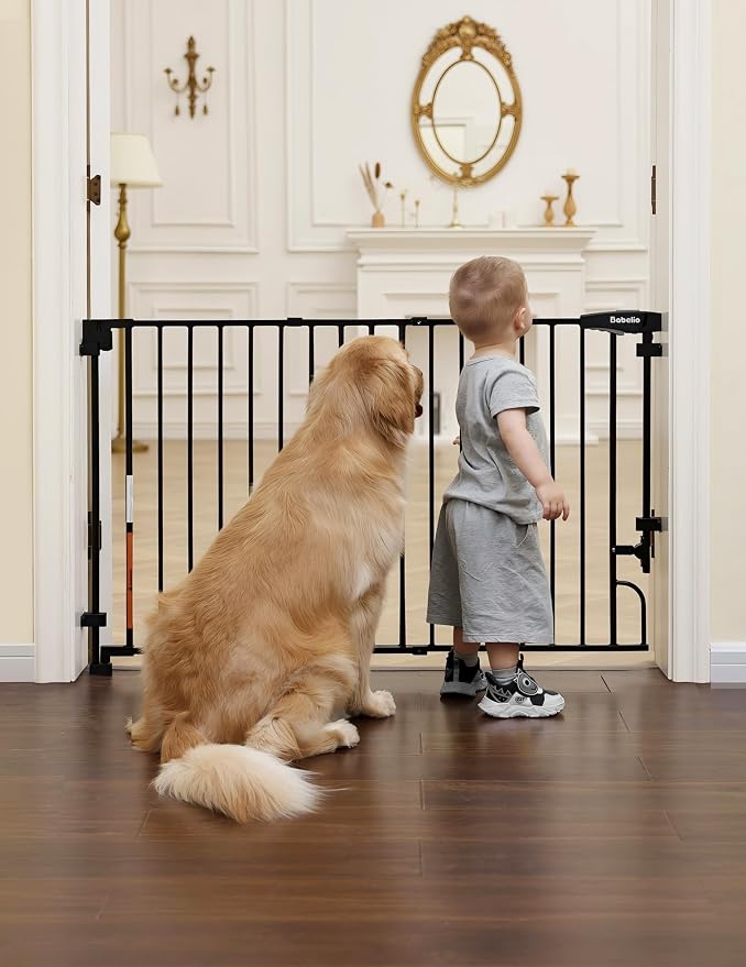 Babelio Easy to Remove & No Bottom Bar Baby Gate, 29-43" Hardware Mounted| Wide - Image 8