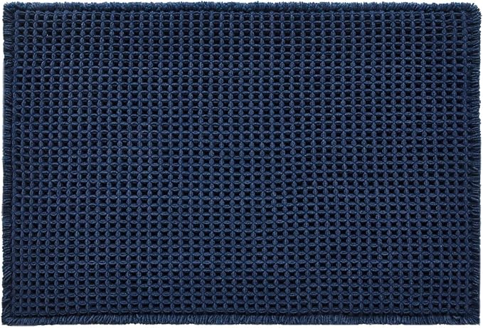 Waffle Bath Mat, Boho Bathroom Rugs Non Slip Washable Super Absorbent Quick Dry - Image 9
