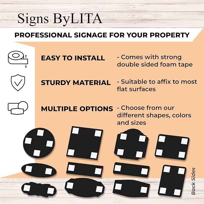 Signs ByLITA Classic Framed Caution: Slippery When Wet Door or Wall Sign Easy - Image 8