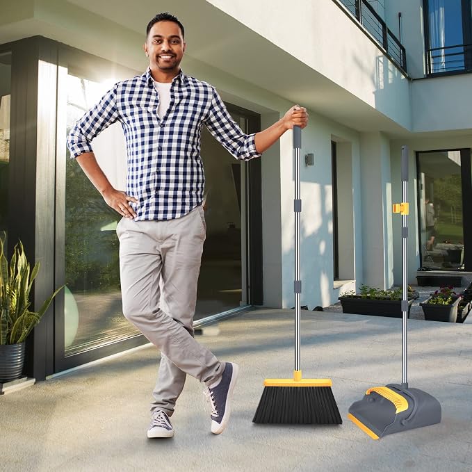 kelamayi Upgrade Broom and Dustpan Set, Broom - Field & Grace