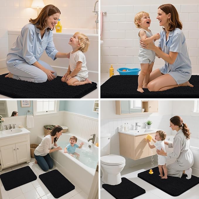 Arotive Bathroom Toilet Rugs U Shaped 24x20, Extra Soft Absorbent Shaggy - Image 7