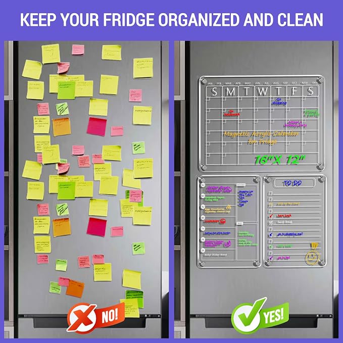 3 Pack Magnetic Acrylic Dry Erase Boards - Image 8