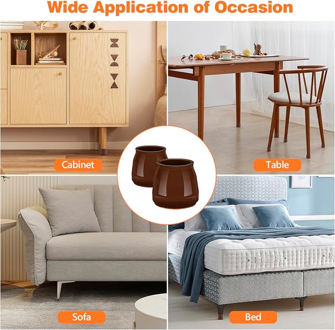 36pcs Round Chair Leg Floor Protectors, Felt Pads Chair Leg Protectors - Image 7