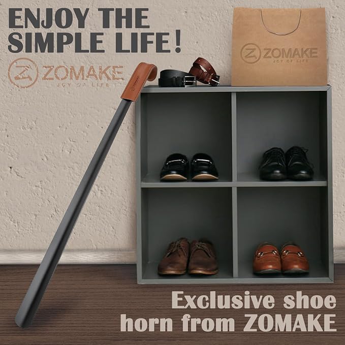 ZOMAKE Extra Long Shoe Horn for Seniors Men, Metal Shoehorn Long handle for - Image 6