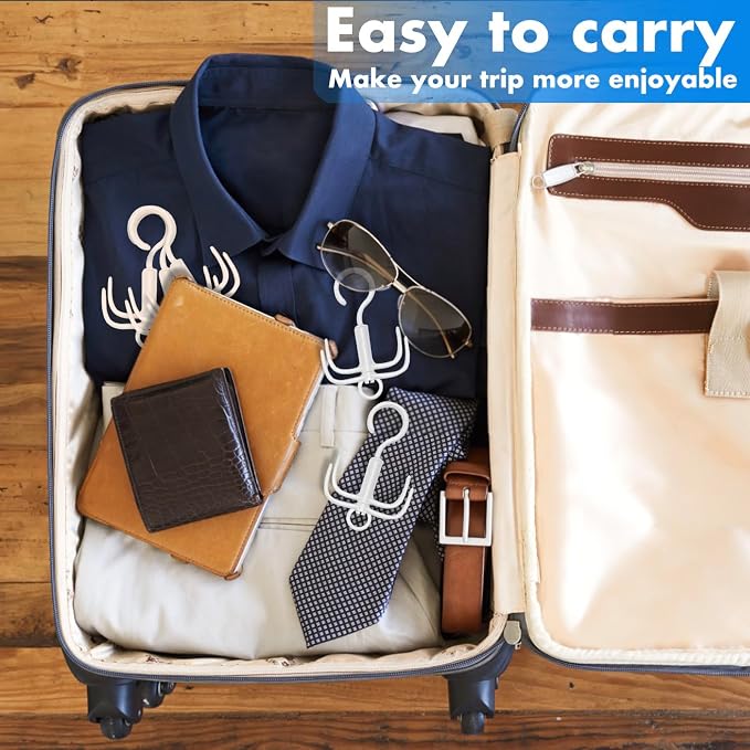 Space-Saving Tie Hanger, Small Space Storage and Organizer, 2 Piece Set - Image 8