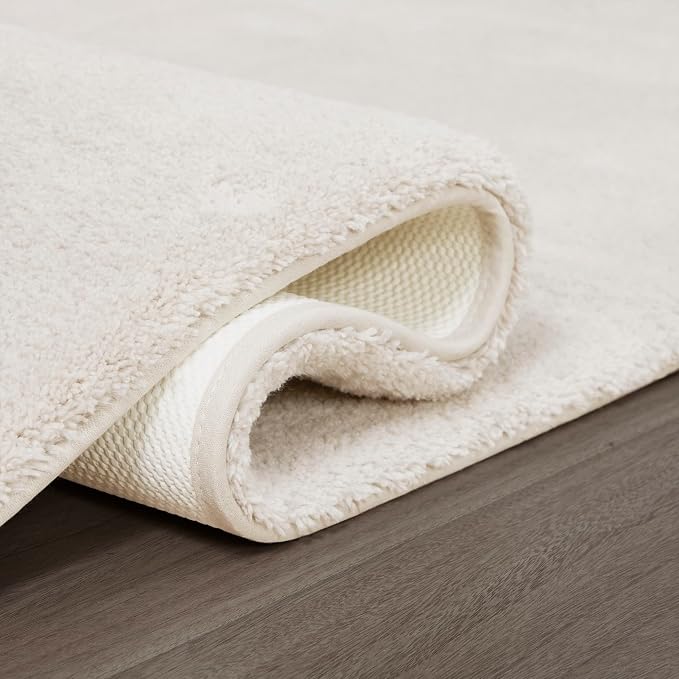 Madison Park Marshmallow Bathroom Rug Non Slip, Luxrurious Plush Bath Mat - Image 8