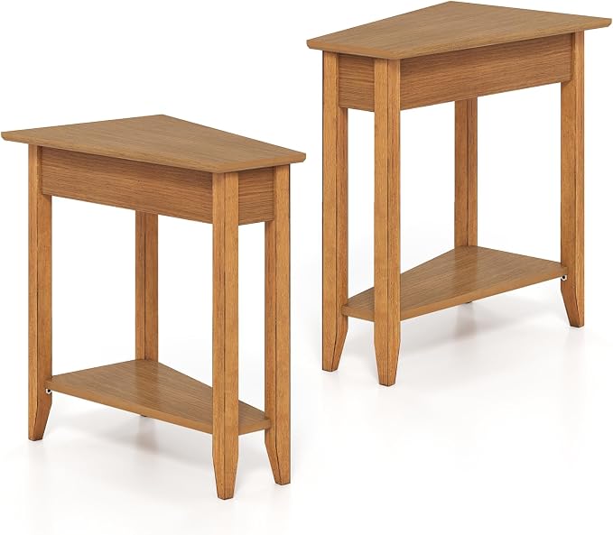 Giantex Wedge End Table, Triangle Side Table - Image 9