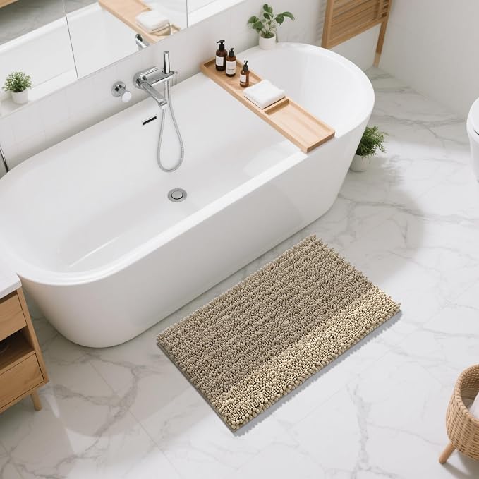 Yimobra Large Bathroom Rugs Non Slip Washable 36x24 Inch - Field & Grace