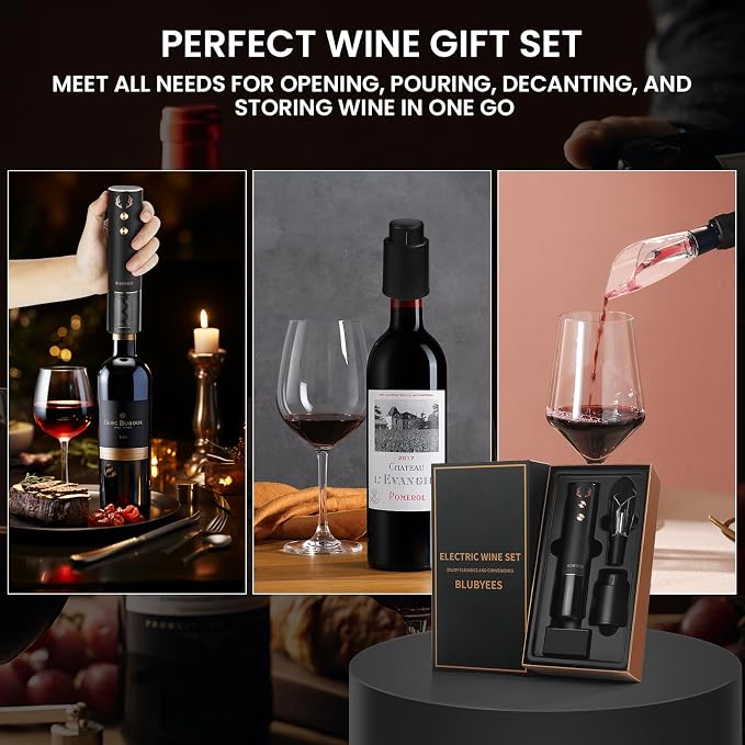 4-in-1 Rechargeable Electric Wine Opener Set - Image 8
