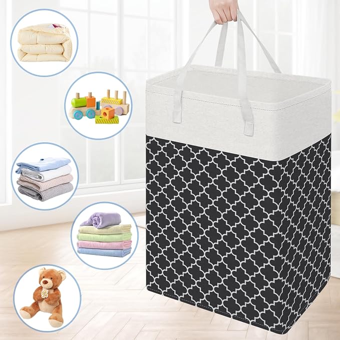 BlissTotes 3-Pack Laundry Basket, Freestanding&Waterproof Laundry Hamper - Image 7