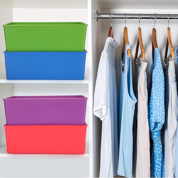 Menkxi 6 Pcs Large Plastic Storage Bins - Image 6