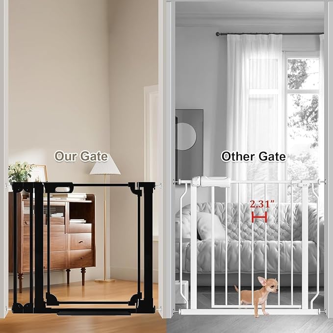WAOWAO Clear Baby Gate for Stairs Modern Design Acrylic Auto Close Pet Gate - Image 9