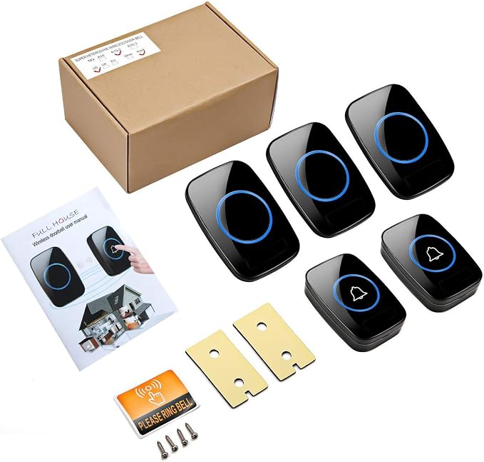 Wireless Doorbell, FullHouse Waterproof Door Bell Kit, Distinguish Front and - Image 7