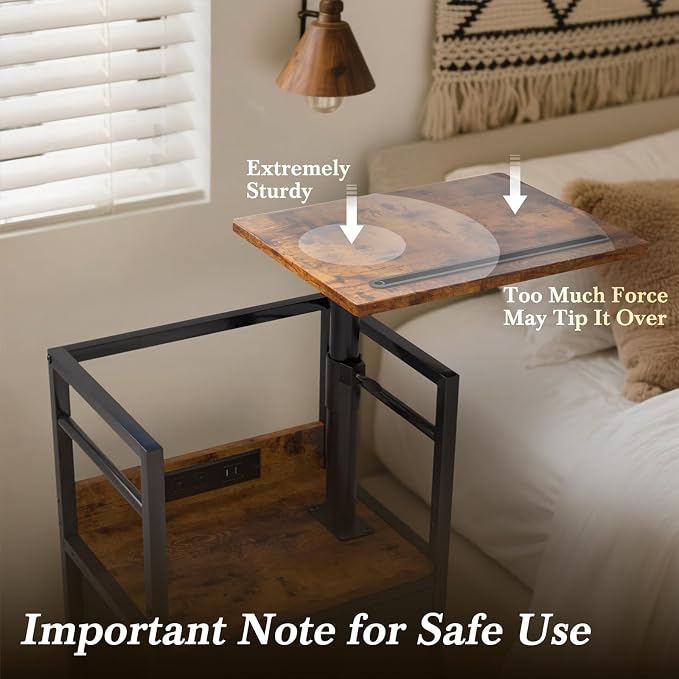 Swivel Lift Top Nightstand - Image 8