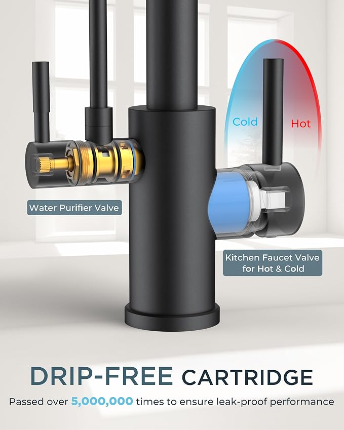 FORIOUS Black Kitchen Faucets - Image 7