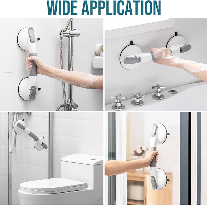 TAILI Grab Bars for Bathtubs and Showers, Shower Handles for Elderly Suction - Image 9