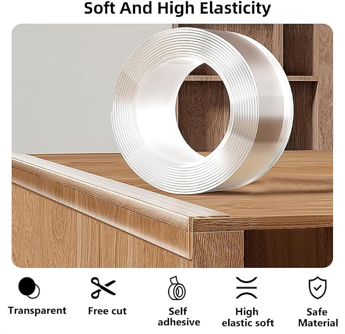 Baby Proofing Edge Protector for Baby 16.4ft Clear Edge Protector Strip Safety - Image 7