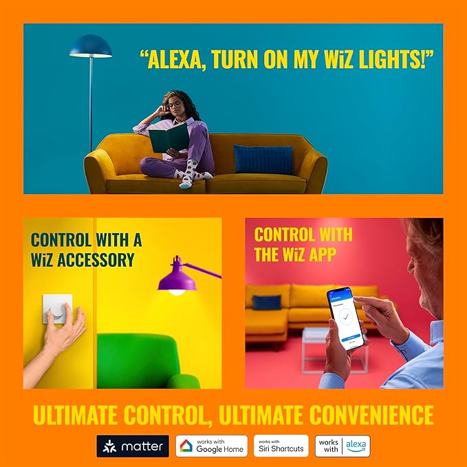 WiZ LED Smart Light Bulbs, Sunset to Sunrise Automation + Motion Detection + - Image 7