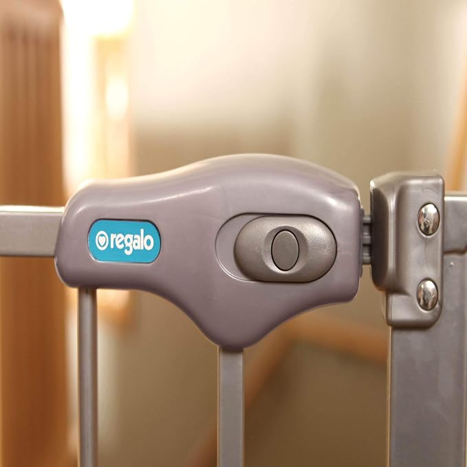 Regalo Easy Step 49-Inch Extra Wide Baby Gate, Includes 4-Inch and 12-Inch - Image 5