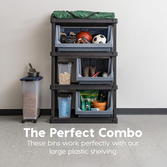 IRIS USA Open Front Storage Bins, Large - Image 9