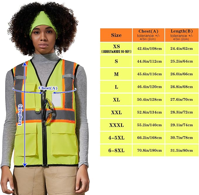 AYKRM 11 color Ladies High Vis Reflective Safety Vest - Image 5