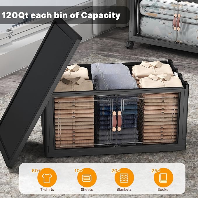 Extra Large Stackable Storage Bins - Image 7