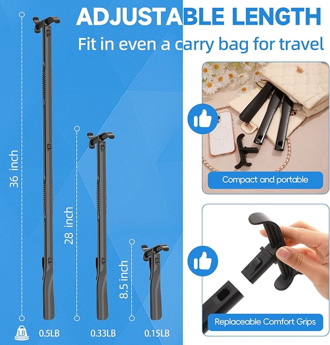 36 Inch Adjustable Long Handled Shoe Horn - Image 6