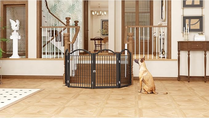 BHG Metal No-Assembly Freestanding Dog Gate - Image 7