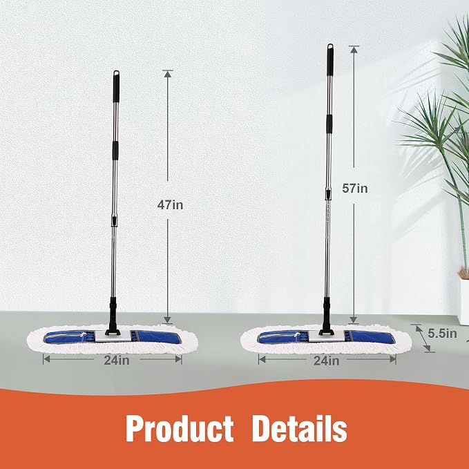 24" Heavy-Duty Commercial Dust Mop - Image 7