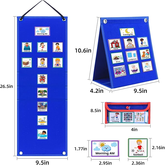 Visual Schedule for Kids with Autism Chore Chart for Kids Daily Routine Chart - Image 8