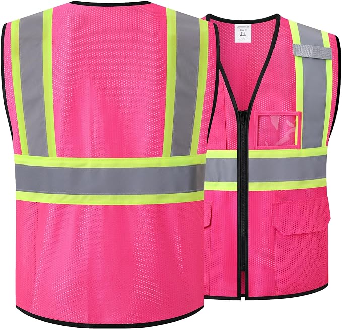 Reflective Safety Vest for Men Women Hi Vis Vest - Image 4