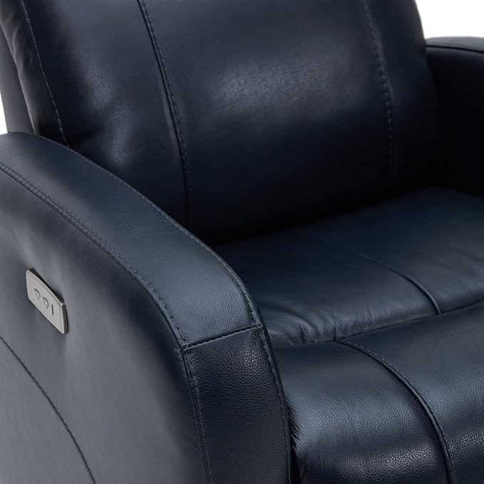 CHITA Genuine Leather Power Swivel Glider Recliner Chair - Image 9